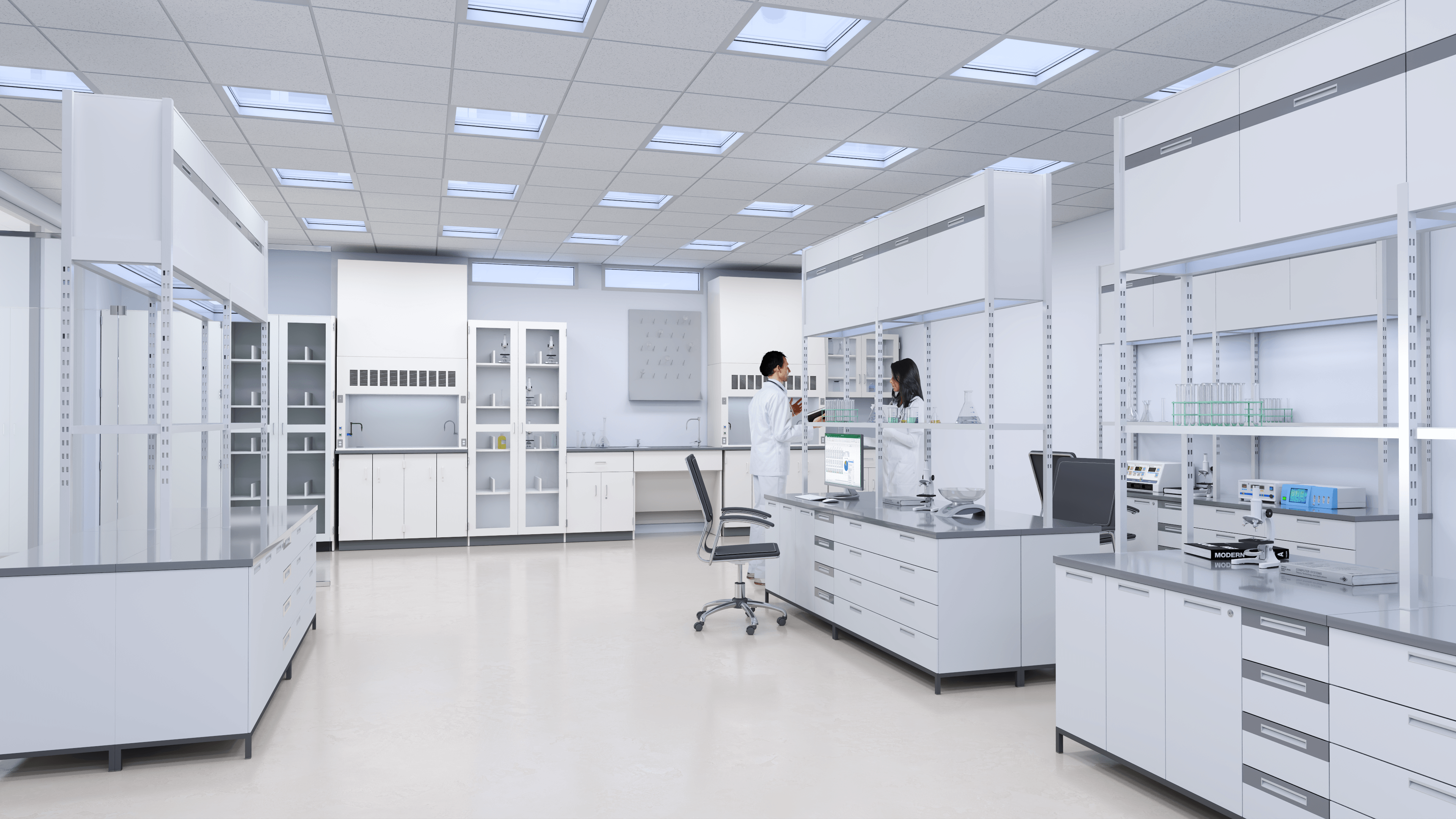 Innerscene 2x2 Circadian Sky installed in Biotech Labratory