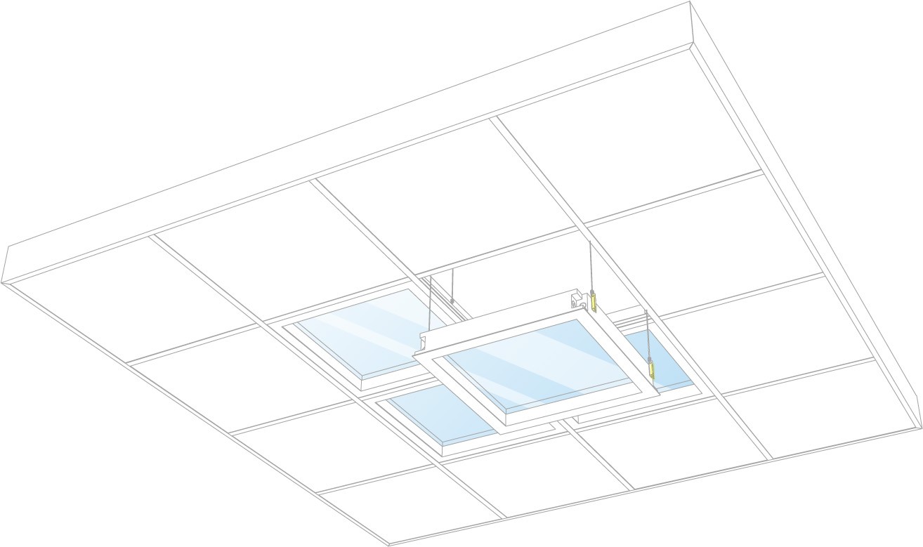 Innerscene Circadian Sky installation diagram for clouds