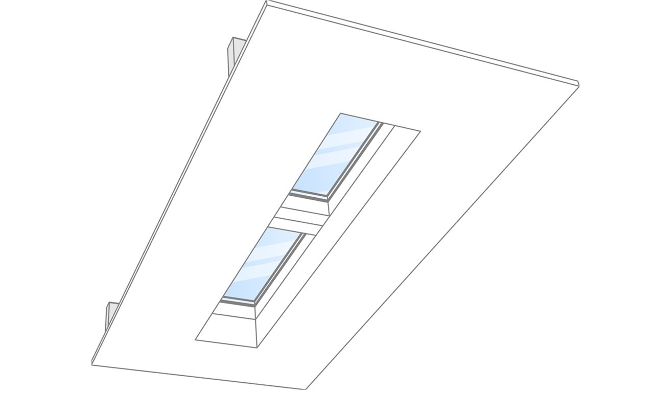 Innerscene Circadian Sky installation diagram for light well