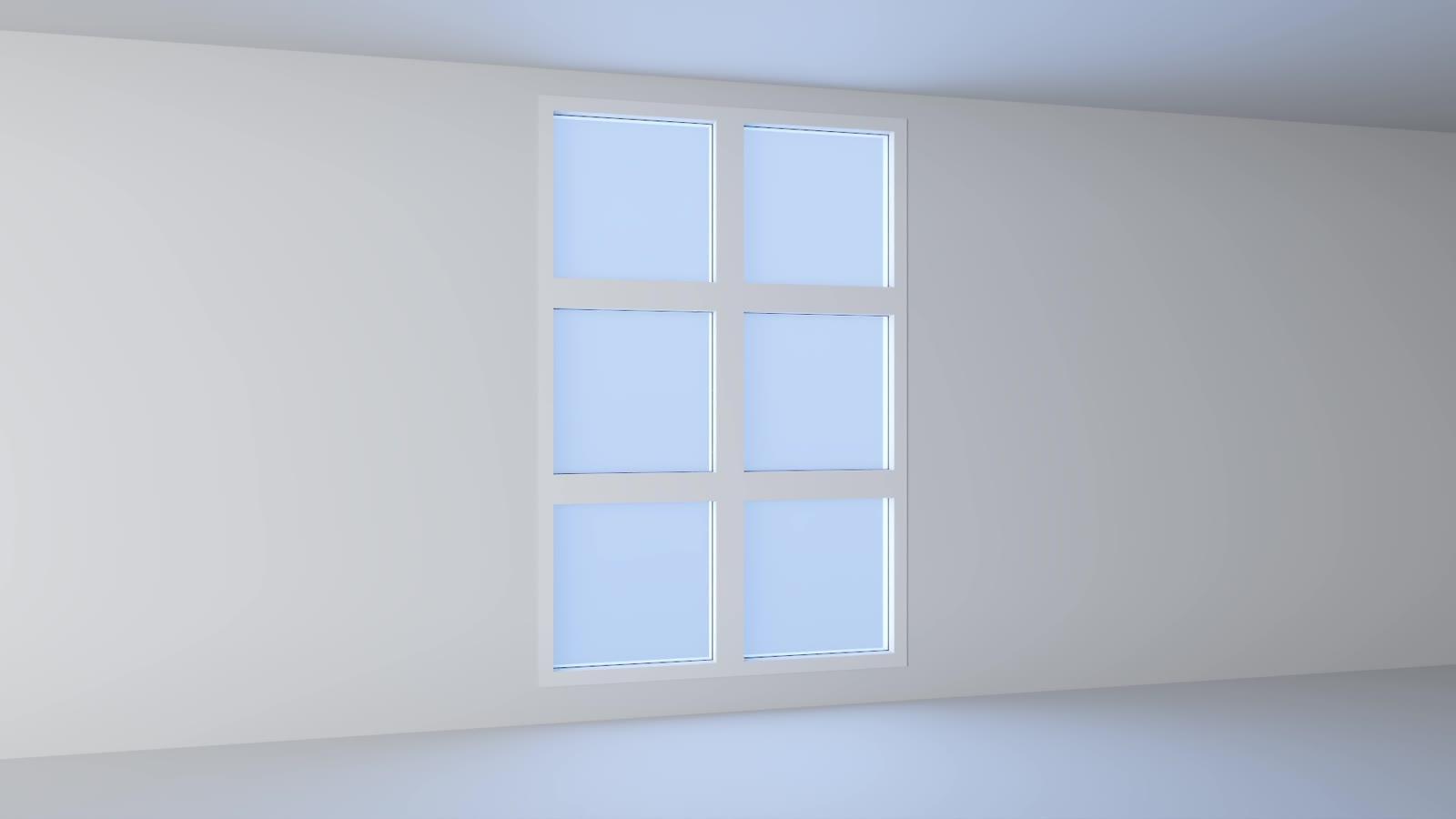 Circadian Window installed as a wall / window array.