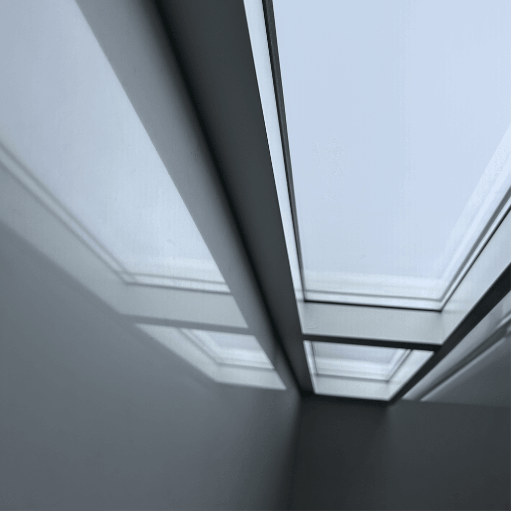 Innerscene Circadian Sky multiple installed on ceiling in black and white