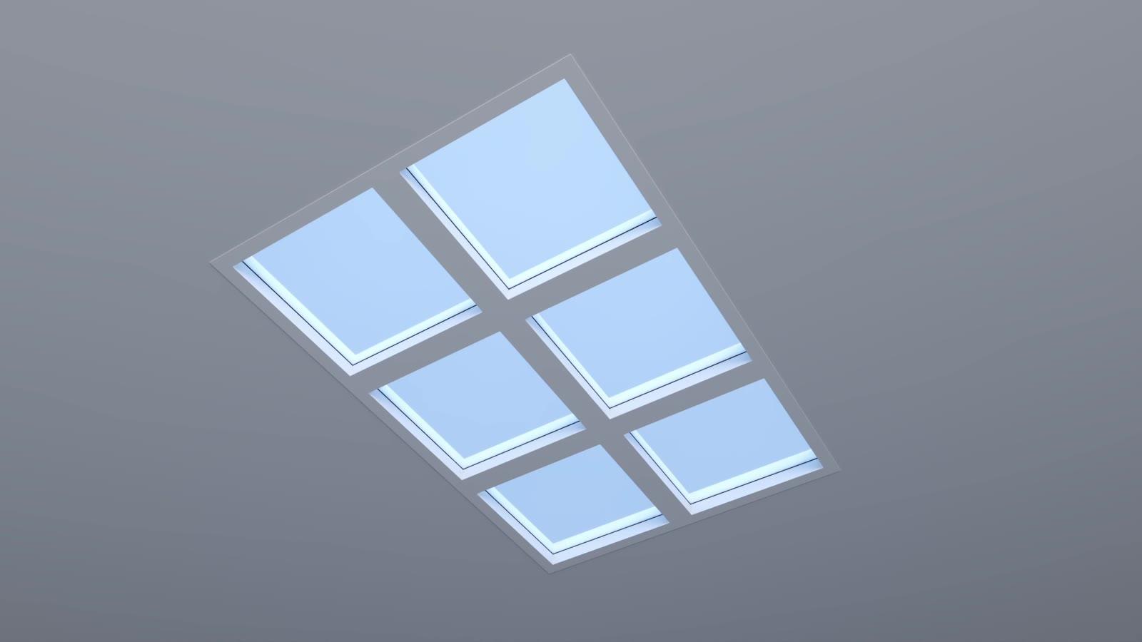 Circadian Sky installed in a solid hard ceiling.
